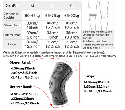 1/2 PC Knee Pads Strap Patella Medial Support Meniscus Silicone Compression Protection Sport Knee Braces Basketball Running Prot